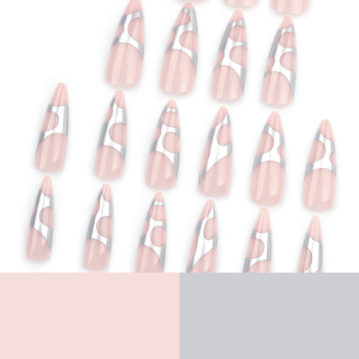 Artful stiletto nails with modern design Kalsten