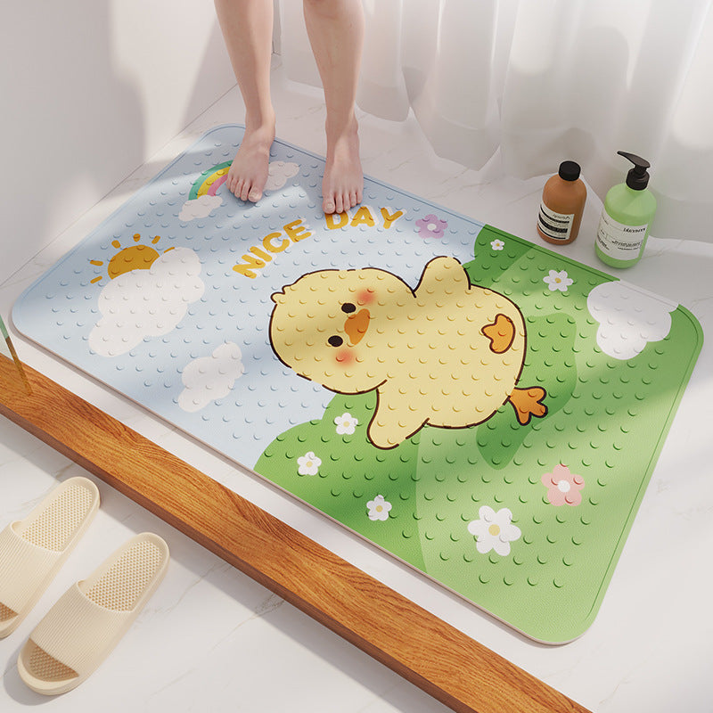 Cartoon-Themed Bath Mat Kalsten
