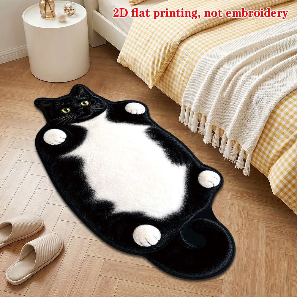 Plush Cartoon Cat Carpet