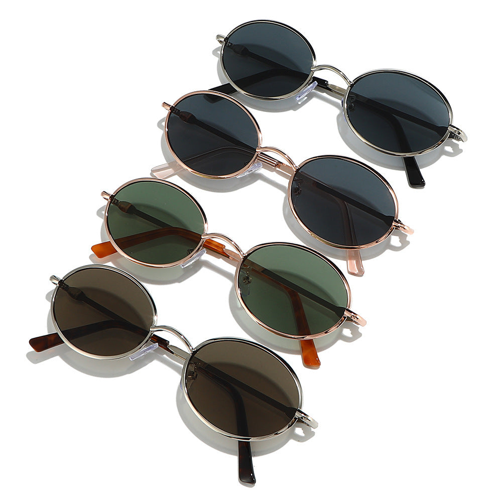 Retro Circle Frame Sunglasses Kalsten