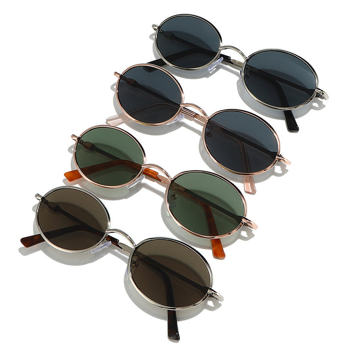Retro Circle Frame Sunglasses Kalsten