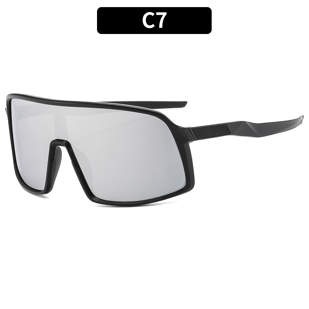 Oversized Protective Shield Sunglasses