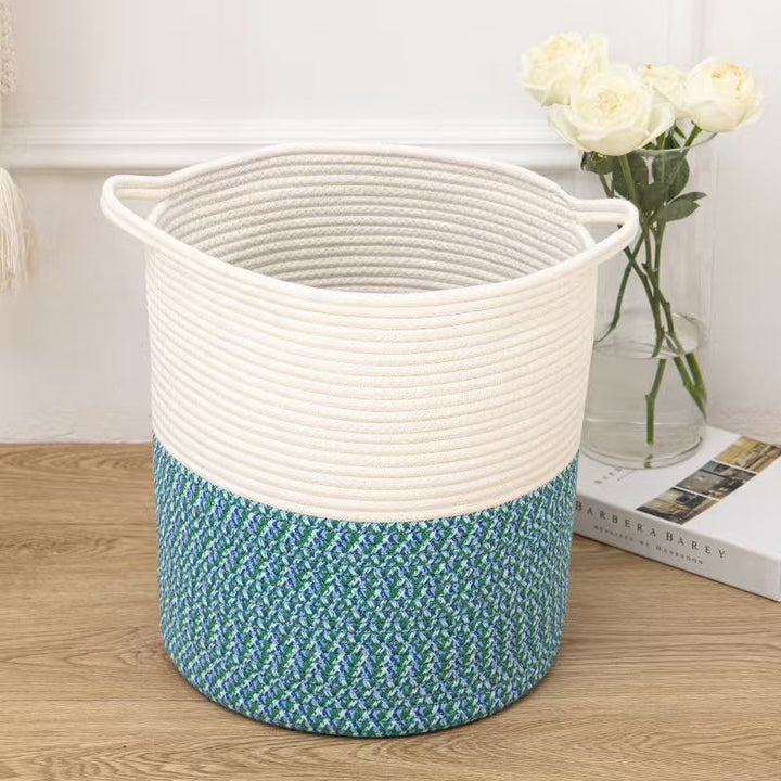 Handcrafted Natural Fiber Storage Basket
