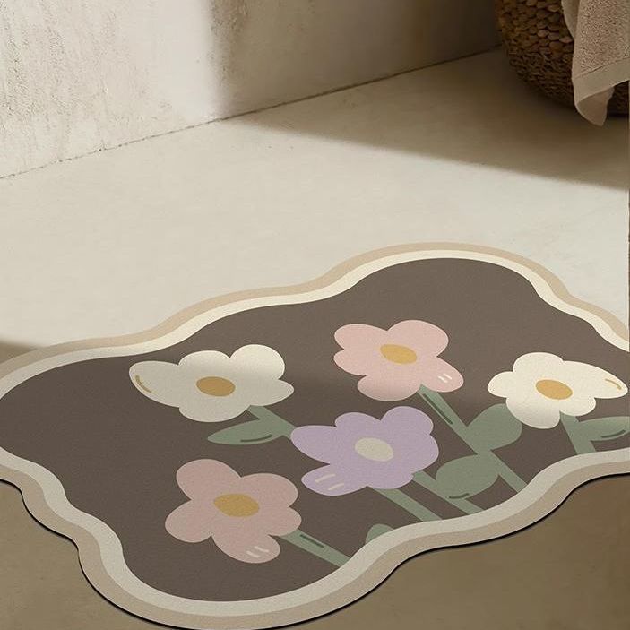 Floral Decorative Area Mat for Home Decor