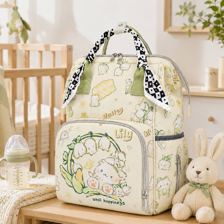 Floral Design Multi-Functional Travel Backpack Kalsten