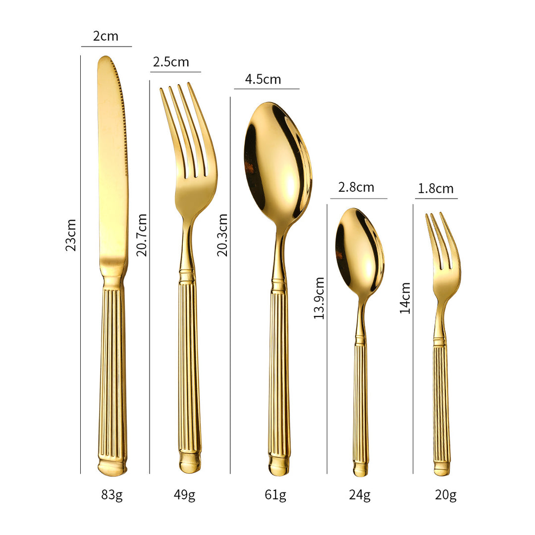 Elegant dessert spoon with exclusive surface design Kalsten