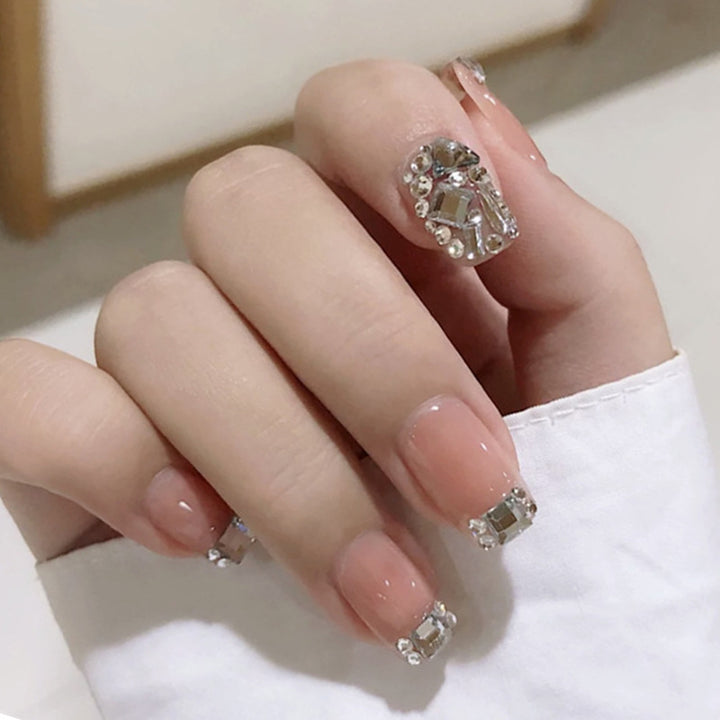 Decorative Rhinestone Press-On Nails 1790727083