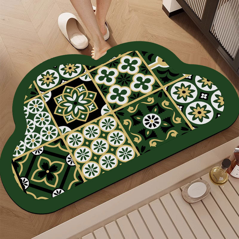 Cloud-Shaped Decorative Bath Mat