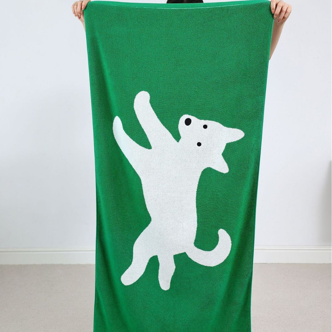 Jacquard guest towel made of cotton terry with playful bird and heart pattern