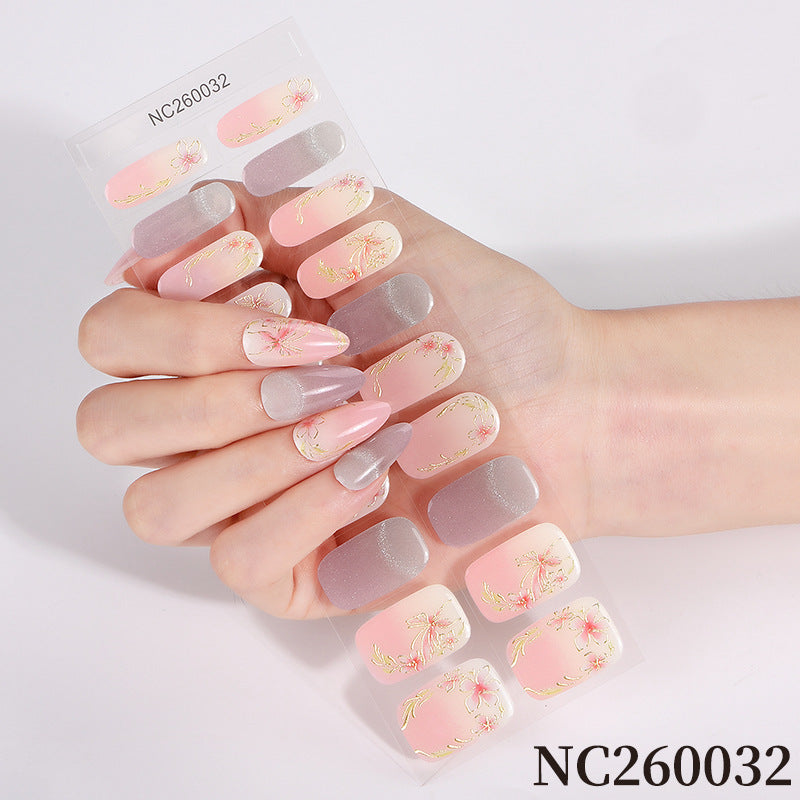 Premium Floral Press-On Nail Art