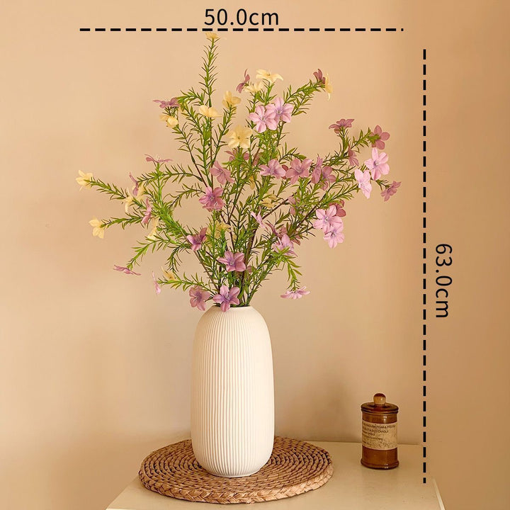 Lifelike Floral Arrangement with Elegant Vase