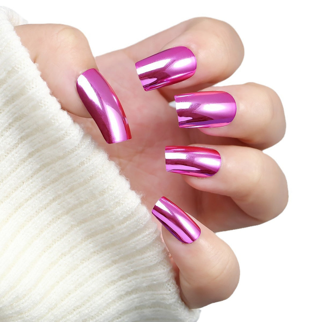 Chrome Finish Press-On Nails Kalsten