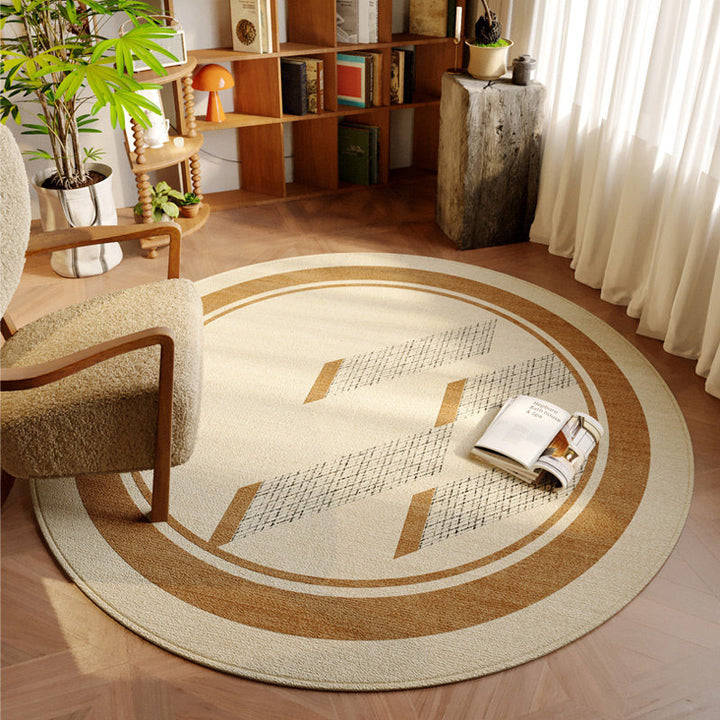 Artistic Abstract Round Area Rug for Home Decor