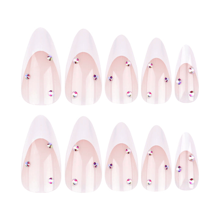 Artistic stiletto nails with elegant glitter design Kalsten
