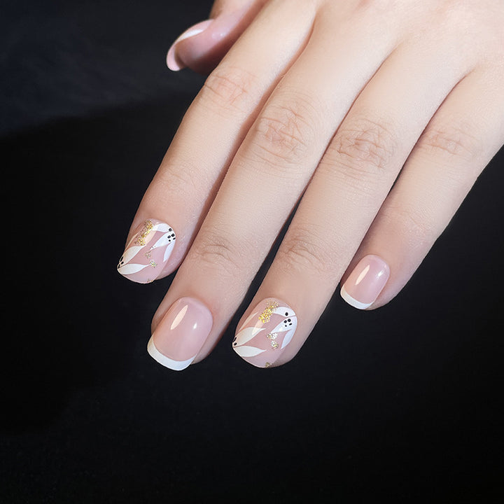 Artistic Press-On Nail Design