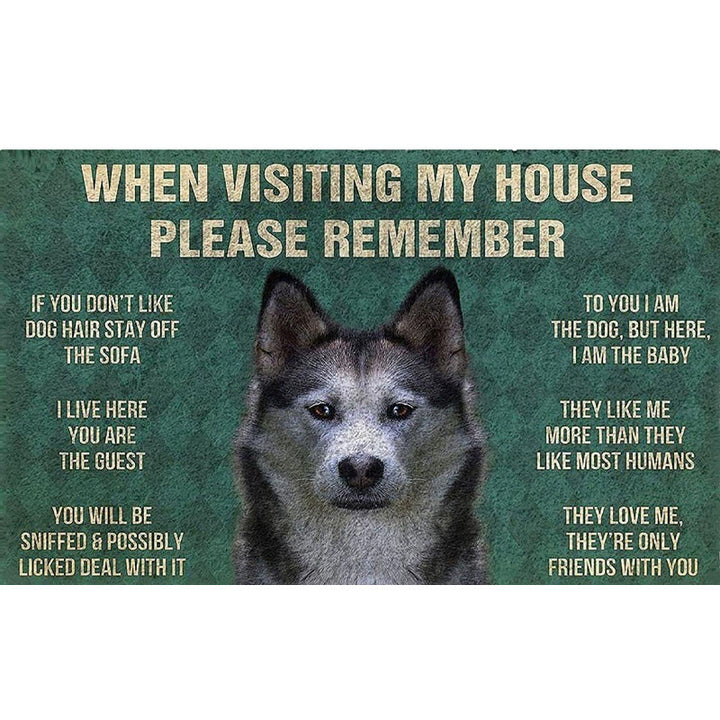 Fun Dog-Themed Door Mat Kalsten