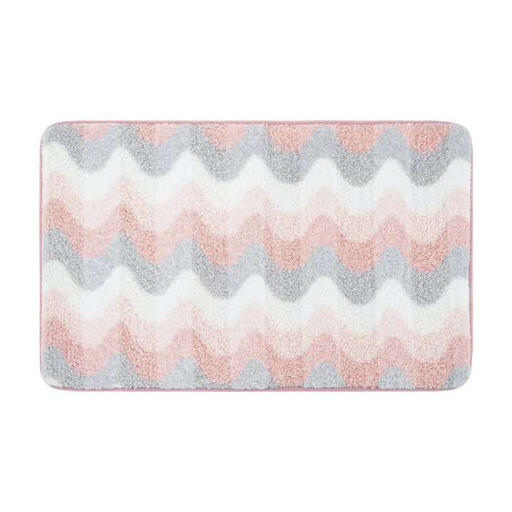Decorative Wave Pattern Bath Mat Kalsten