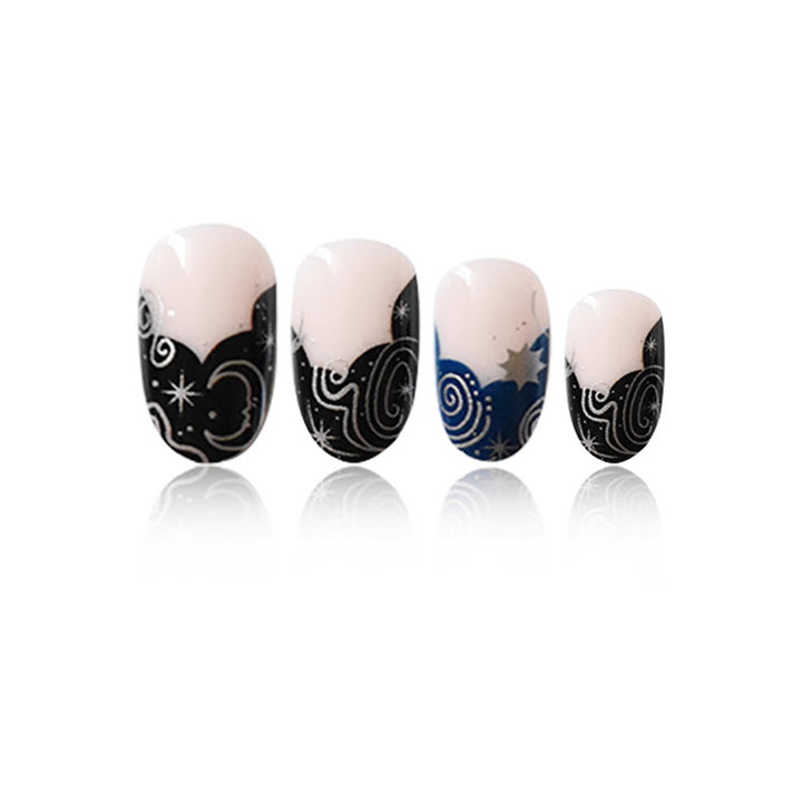 Artistic Galaxy-Themed Press-On Nails Kalsten