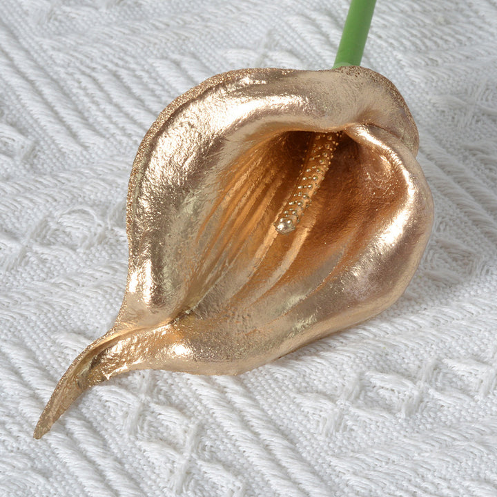 Decorative Silver Calla Lily Sculpture
