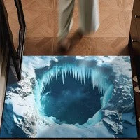 Artistic Water Ripple Print Area Mat Kalsten
