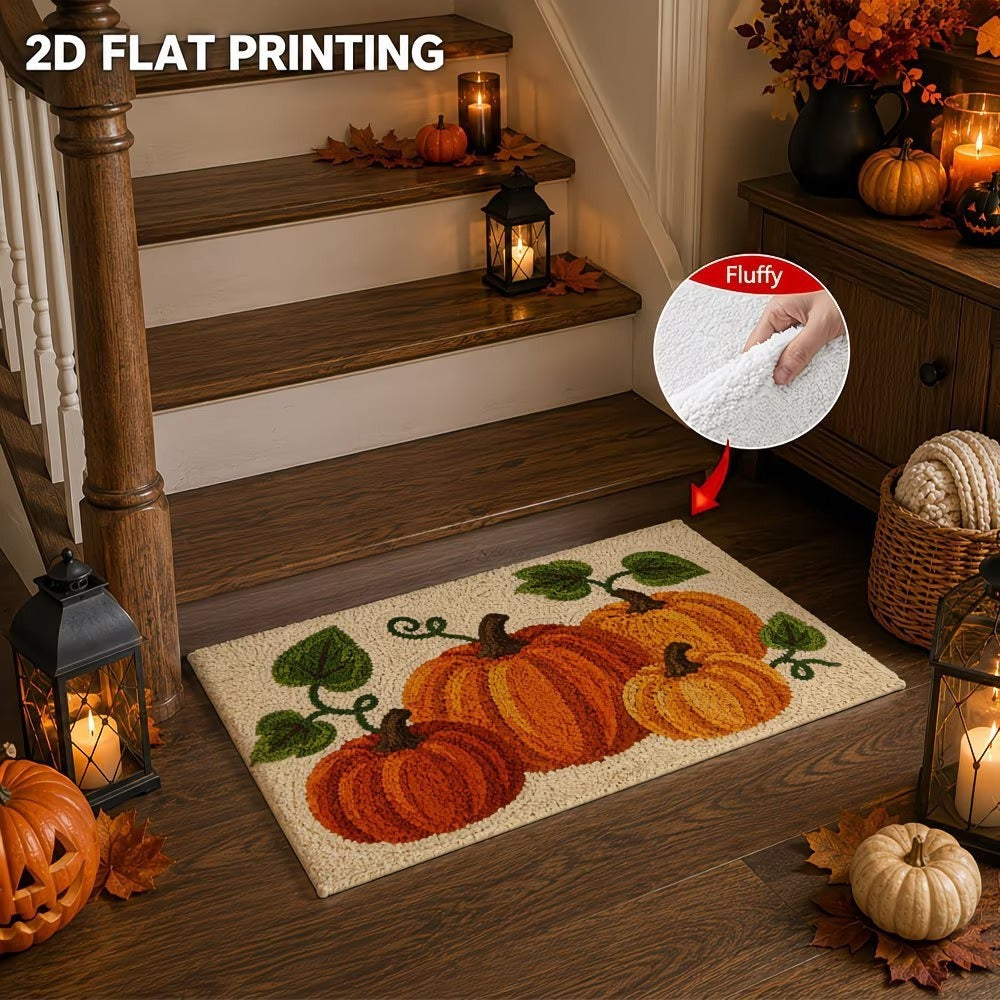 Autumn-Themed Plush Decorative Mat Kalsten