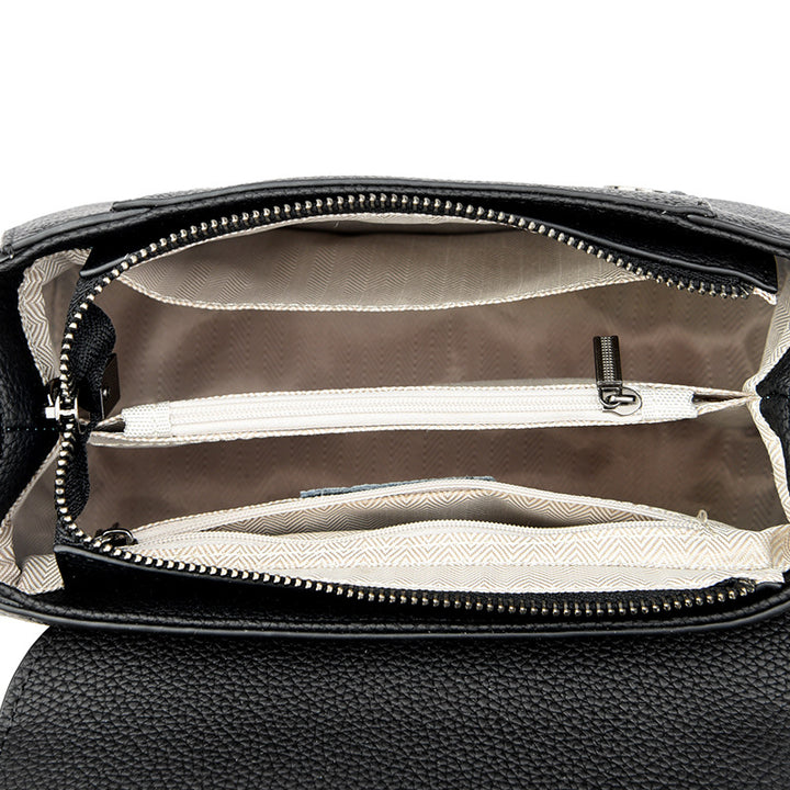 Elegant Leather Top Handle Handbag Kalsten