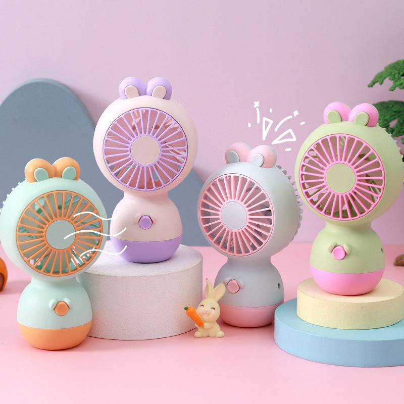 Women's Portable Hand Fan with Cute Animal Ear Design Kalsten