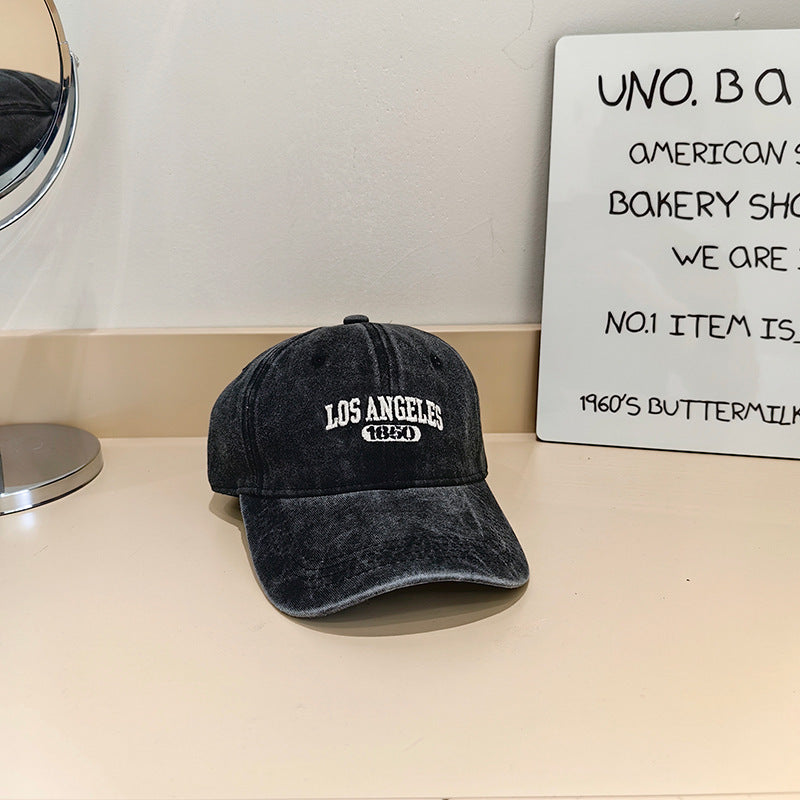 Women's Vintage-Inspired Fabric Baseball Cap Kalsten