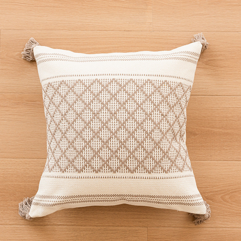 Texture Circular Accent Pillow