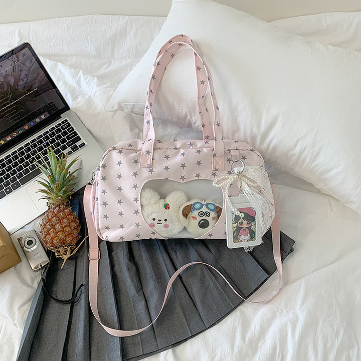 Star-Patterned Multi-Functional Handbag