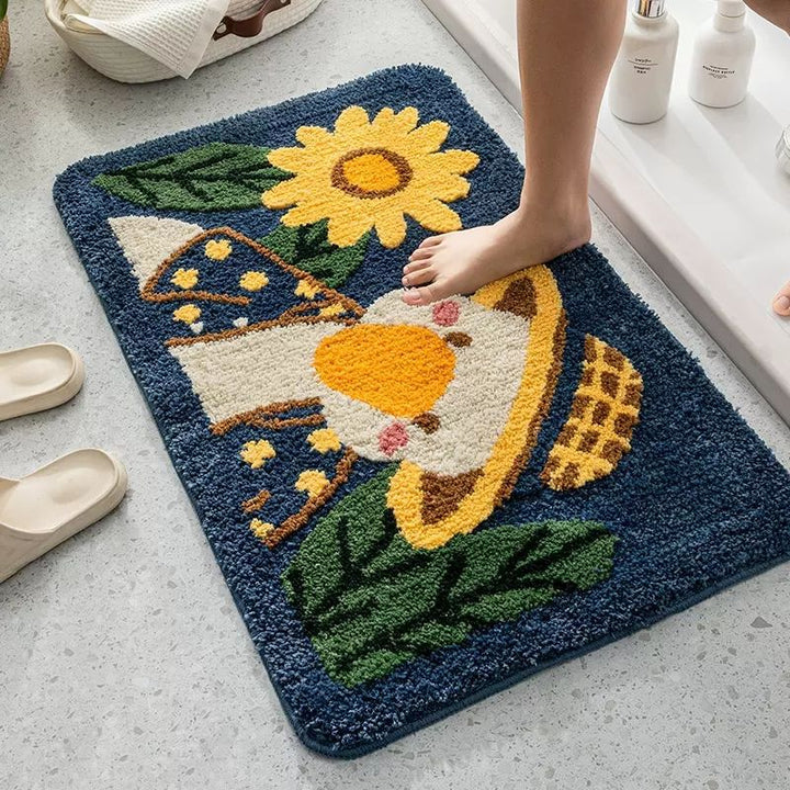 Cute Cartoon Dog Bath Mat Kalsten