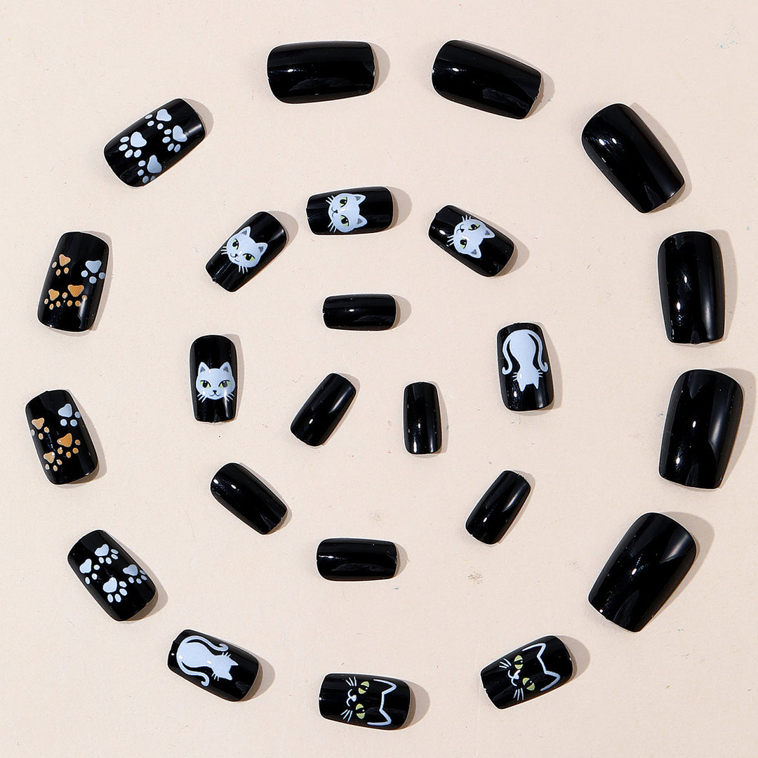 Cat-Themed Nail Art Set Kalsten