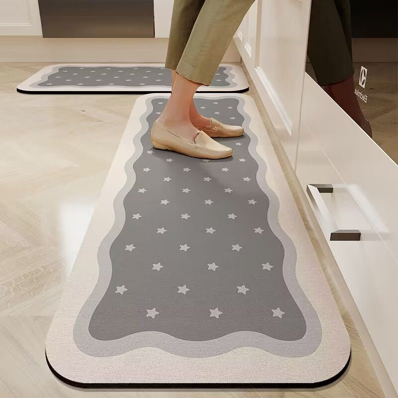 Modern Geometric Kitchen Runner Mat