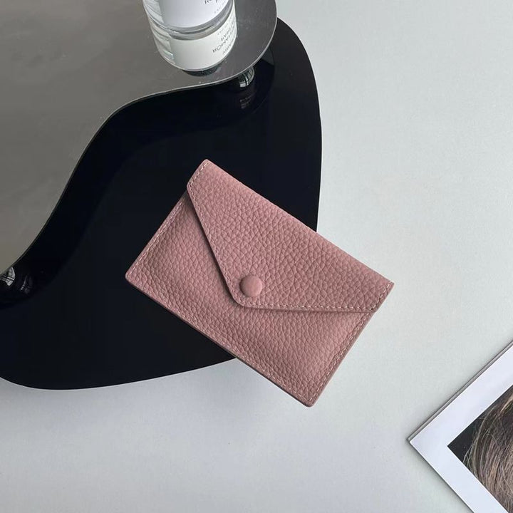 Textured Leather Card Holder Kalsten