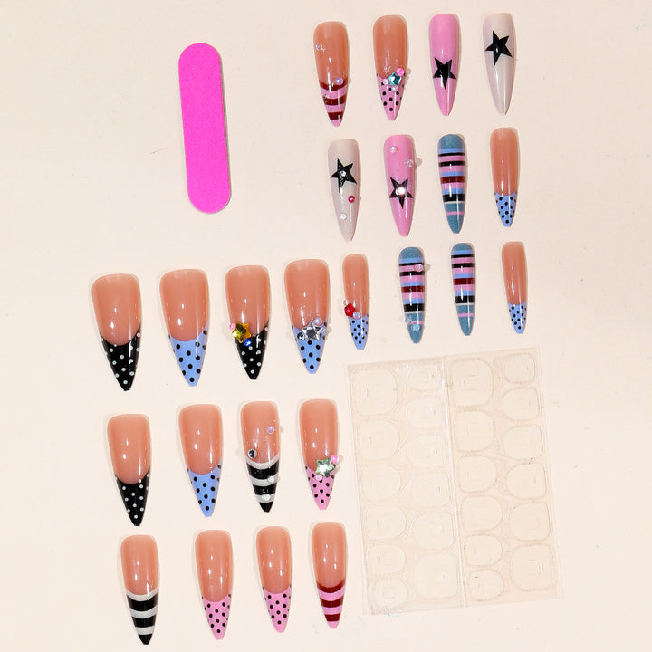 Decorative Stiletto Nail Art Extensions Kalsten 1789713184