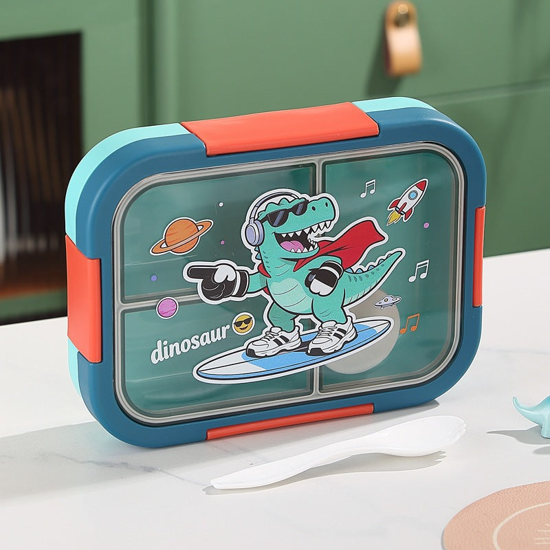 Sport-Themed Multi-Compartment Bento Lunch Box