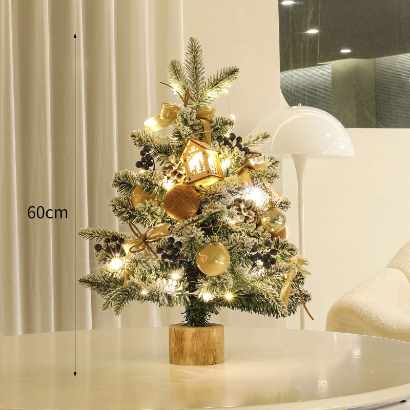 Decorative Mini Christmas Tree with LED Lights