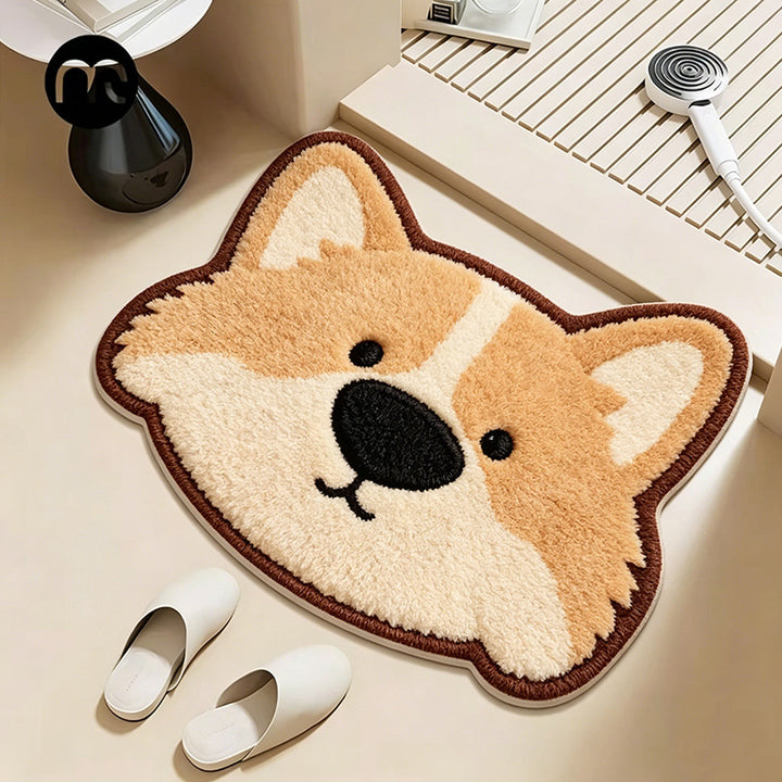 Cute Cartoon Fox Shaped Bath Mat