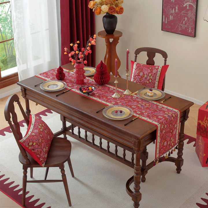 Decorative Floral Patterned Table Runner