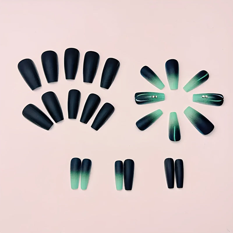 Ombre Matte Nail Art Design