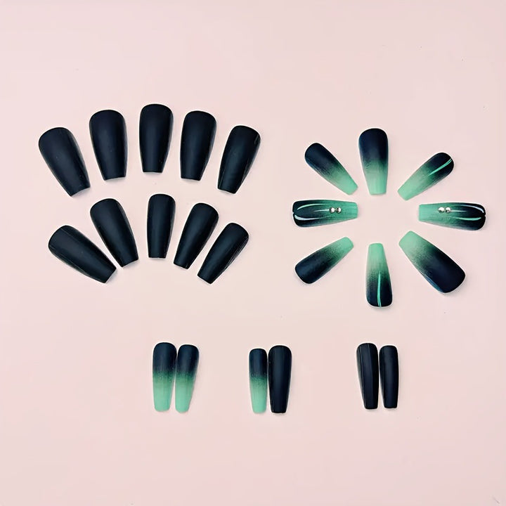 Ombre Matte Nail Art Design