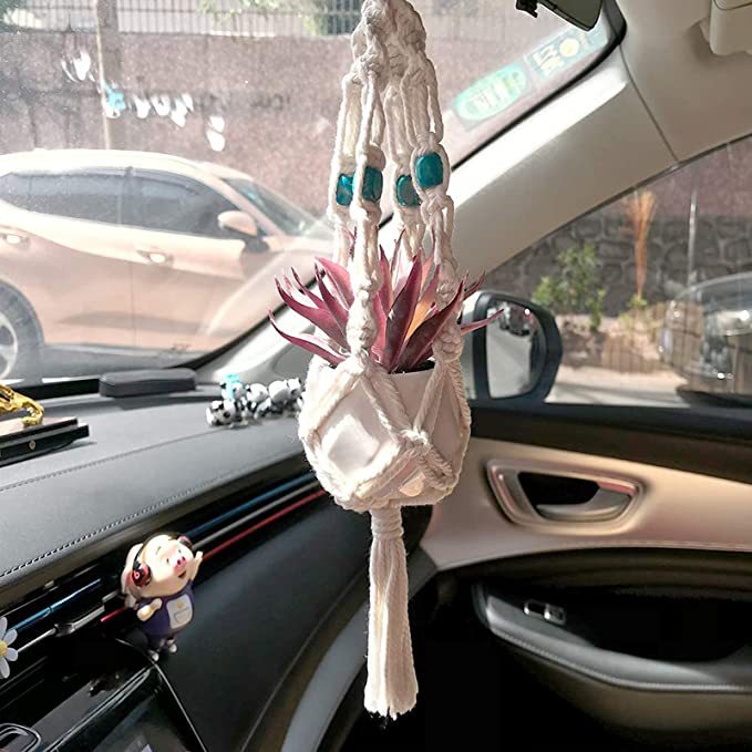 Key jewelry with macrame design Kalsten