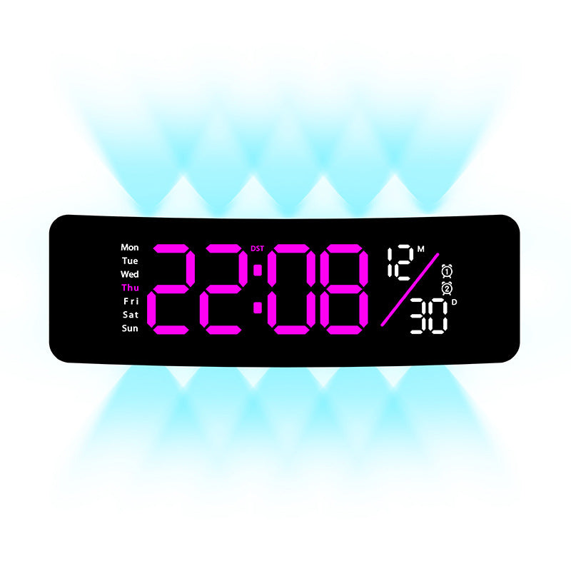 Digital display alarm clock with weekday display and temperature Kalsten
