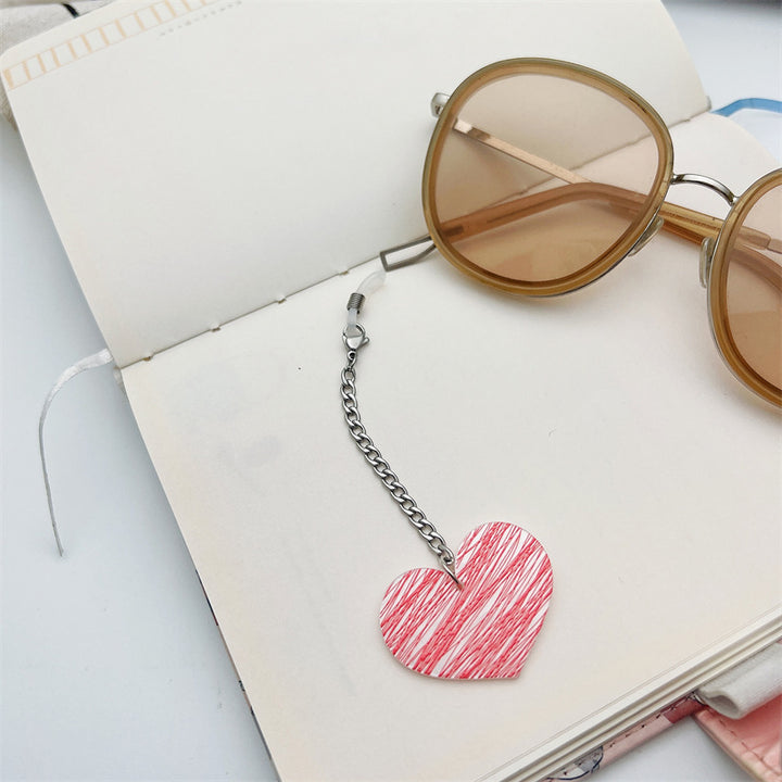 Heart-Designed Eyewear Chain Holder Kalsten