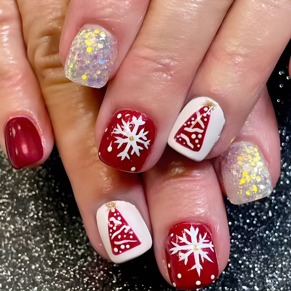 Festive Winter-Themed Nail Art Set Kalsten