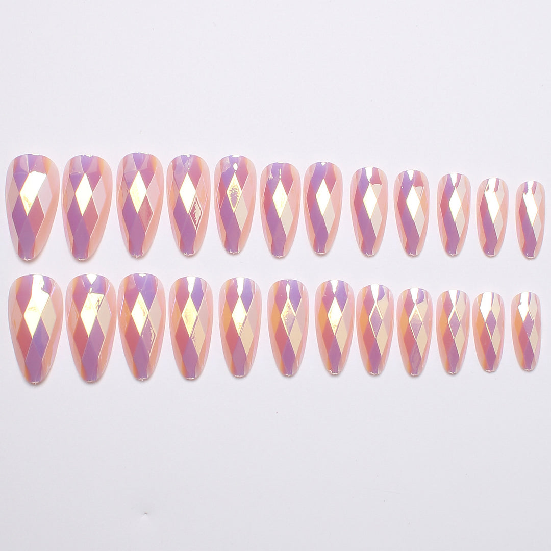 Diamond-Shaped Press-On Nail Set Kalsten