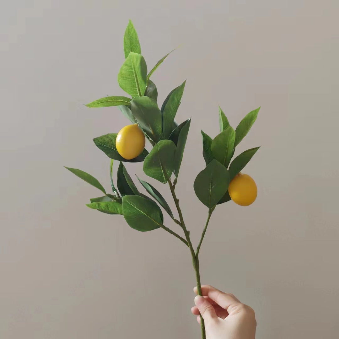 Decorative Lemon Leaf Stem