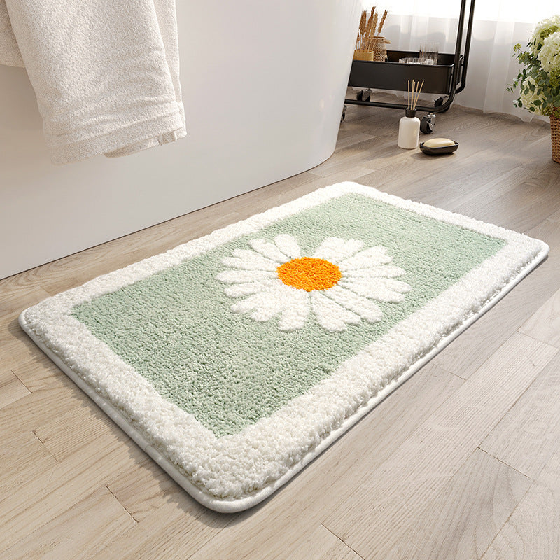 Decorative Floral Bath Mat Kalsten