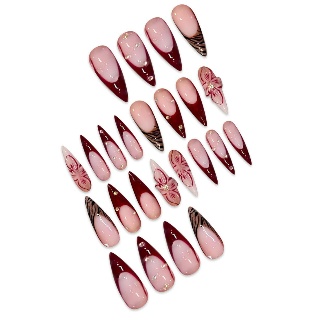 Premium Abstract Nail Art Extensions Kalsten