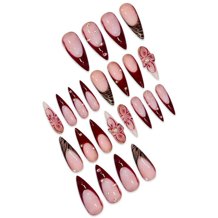 Premium Abstract Nail Art Extensions Kalsten